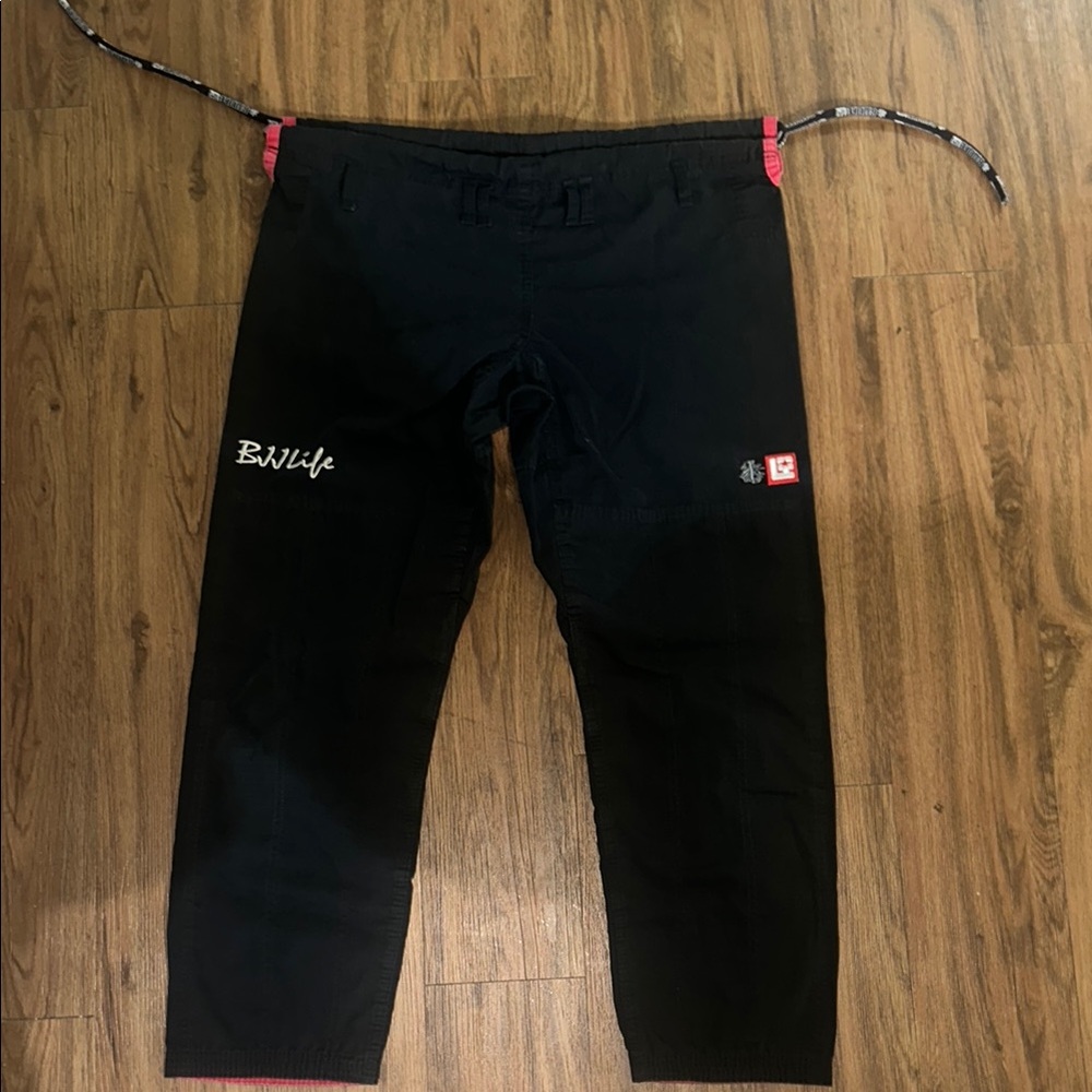 Black and Red BJJ life A2 Gi pants
